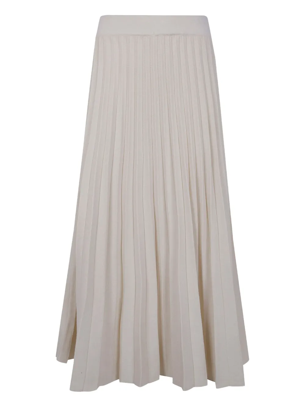 Blugirl Pleated Midi Skirt In Gray