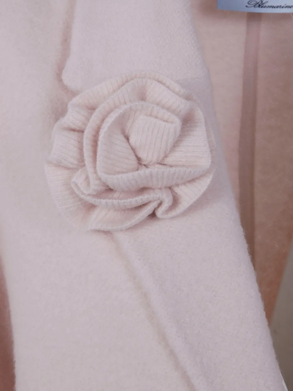 Blugirl Rose-embellished Wool Jacket In Pink
