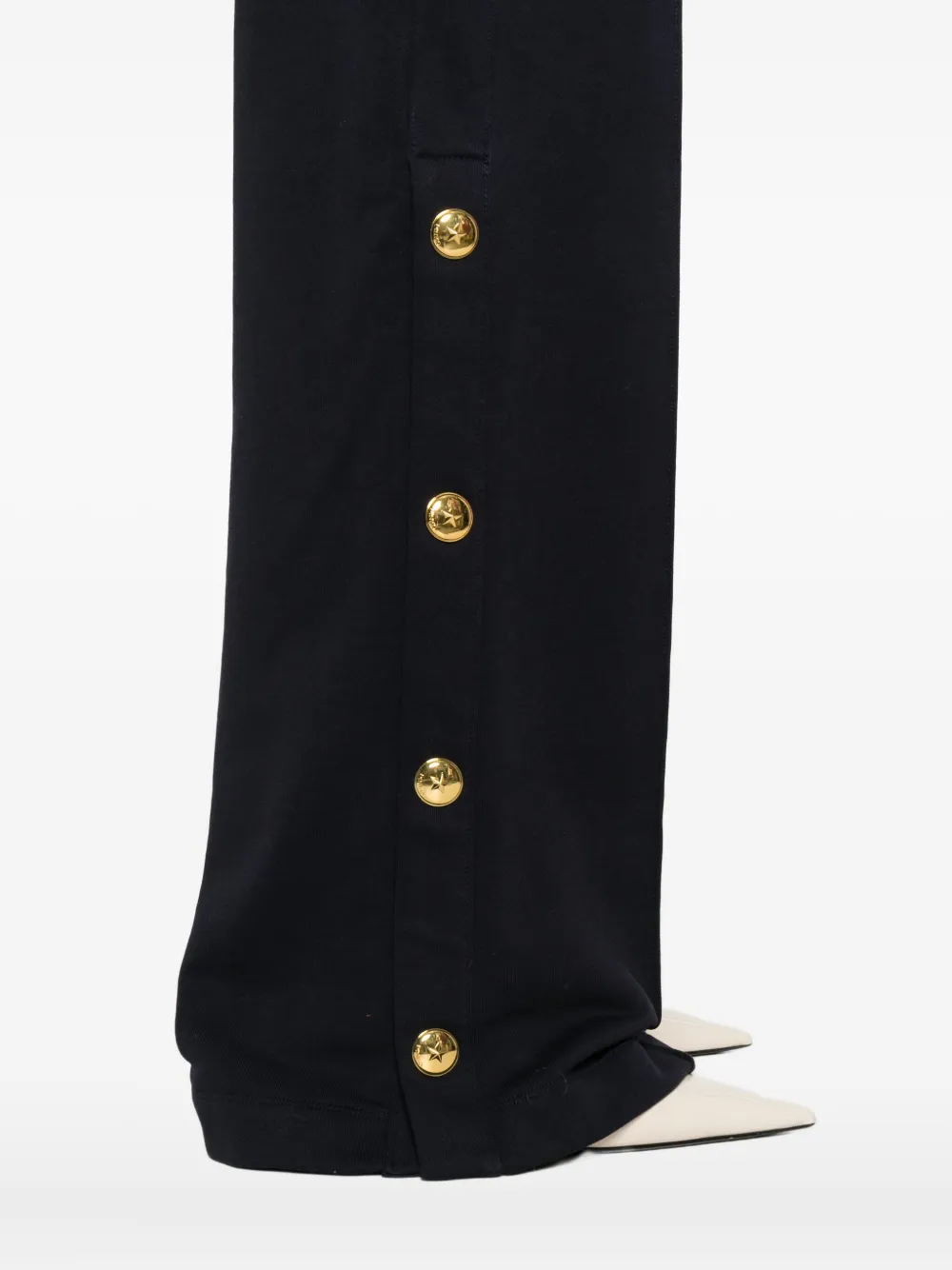 Pinko Logo-embroidered Track Pants In Black