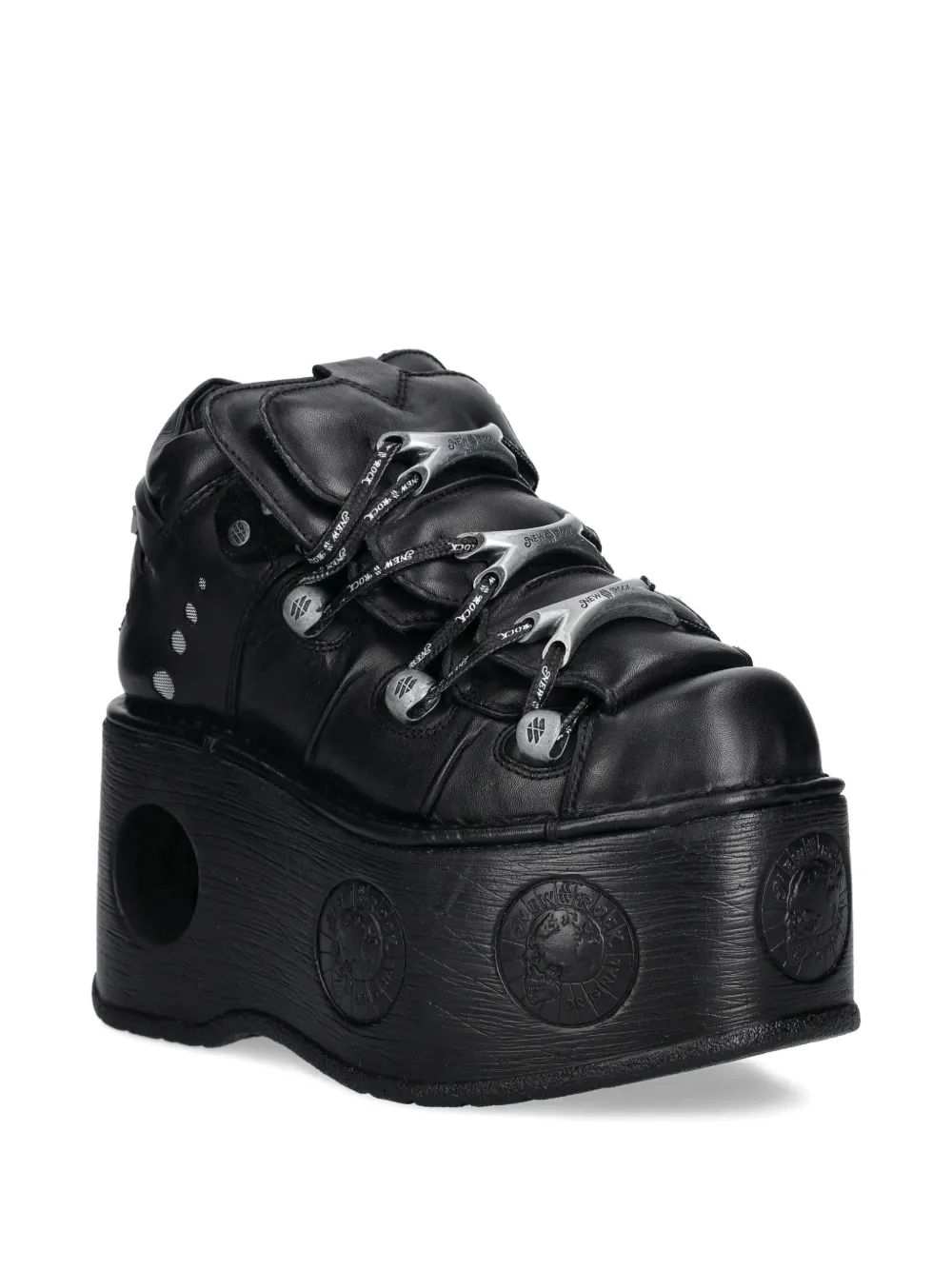 NEW ROCK 110mm sneakers met plateauzool Zwart