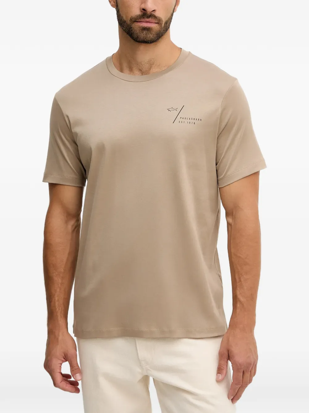 Paul & Shark short-sleeves logo-print T-shirt - Toni neutri