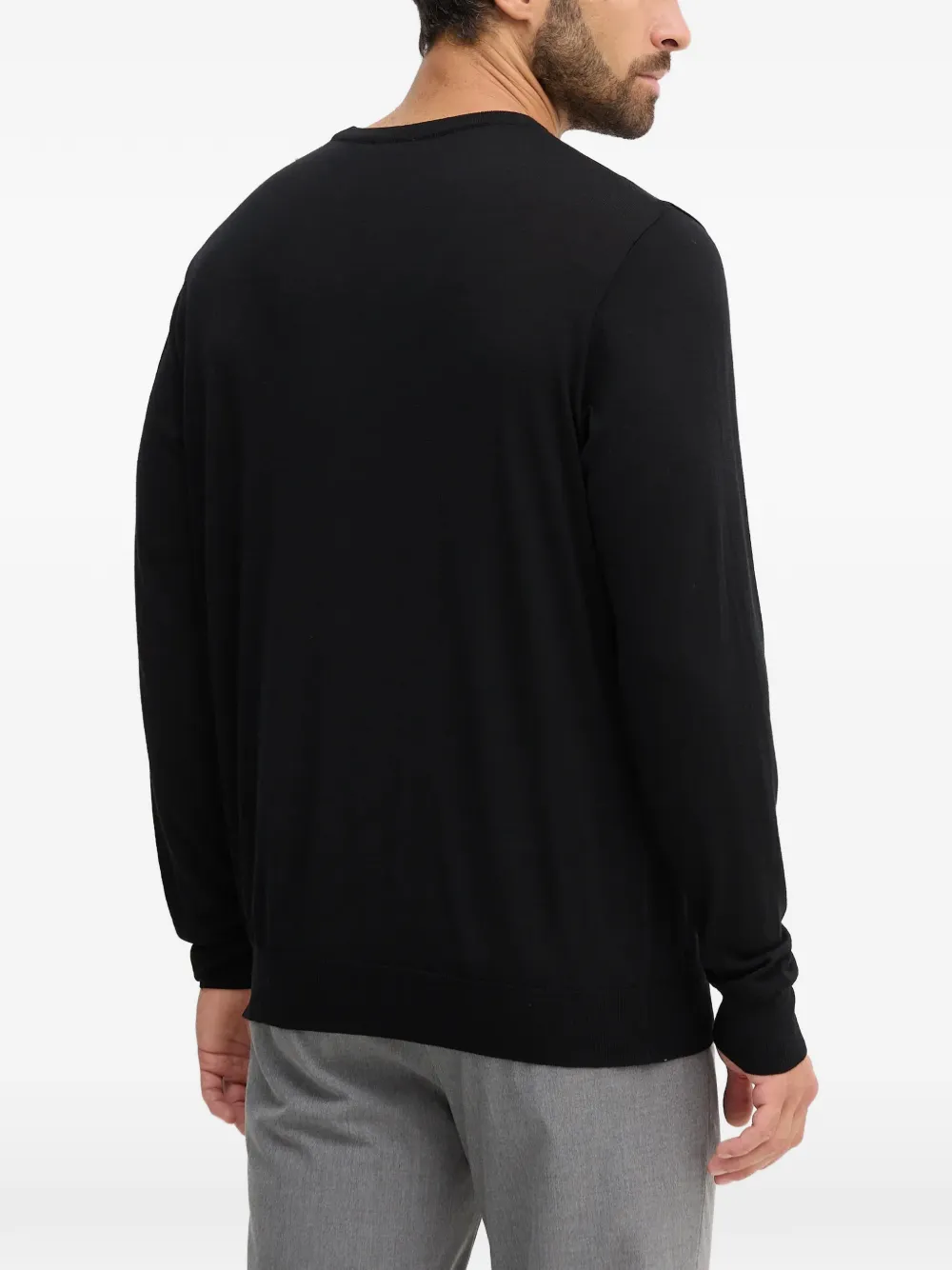 Crew-Neck Long-Sleeves Sweater