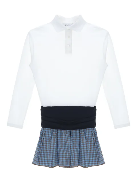 Gimaguas Chico polo-neck gingham mini dress