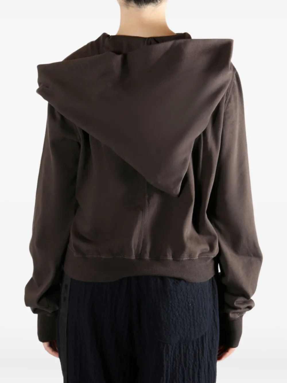 Rick Owens DRKSHDW Jack met capuchon en rits Bruin