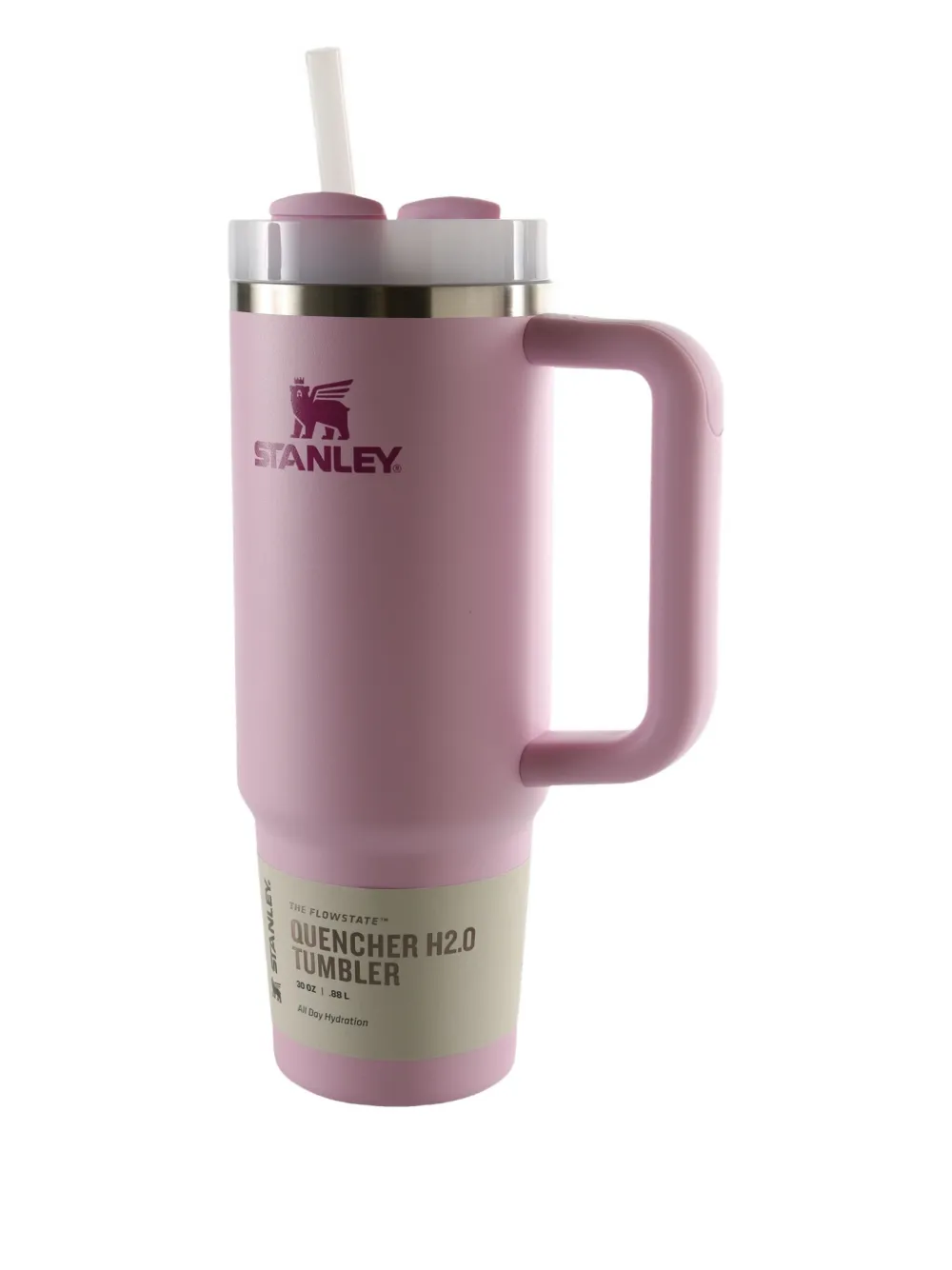 Stanley handle straw tumbler | Pink | Image 1