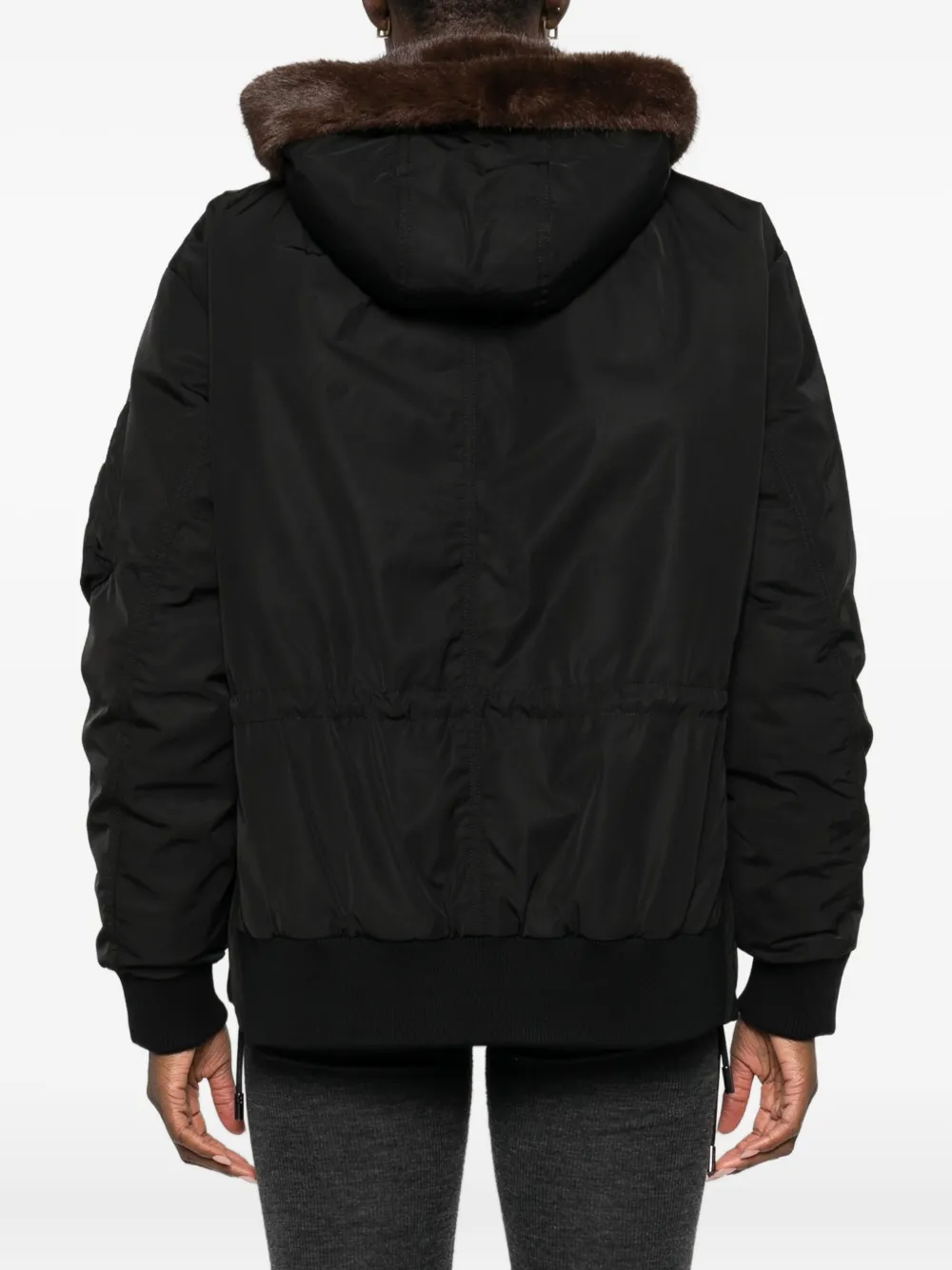 Gotha Hooded Zip-up Jacket In Brown