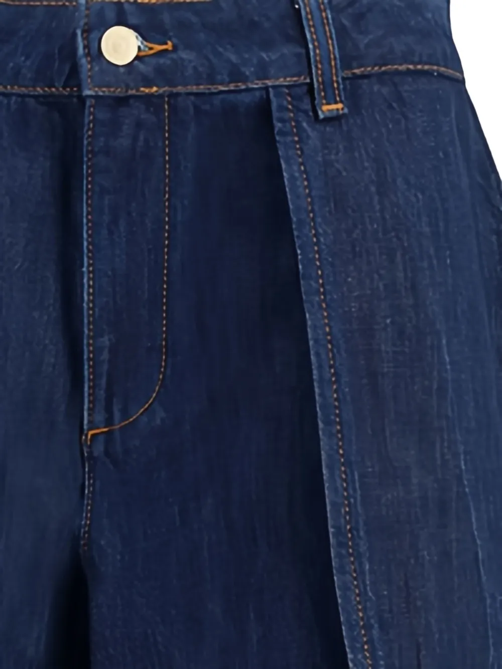 7 For All Mankind Womens Blue Petal Tulip Barrel-leg Denim Jeans In Blue