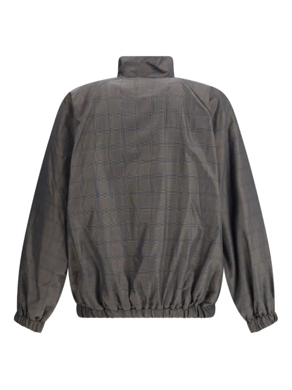 き*ー様 BALENCIAGA ダークグレー ストライプ ジャケット Balenciaga Checked zip-up Jacket | Grey | FARFETCH