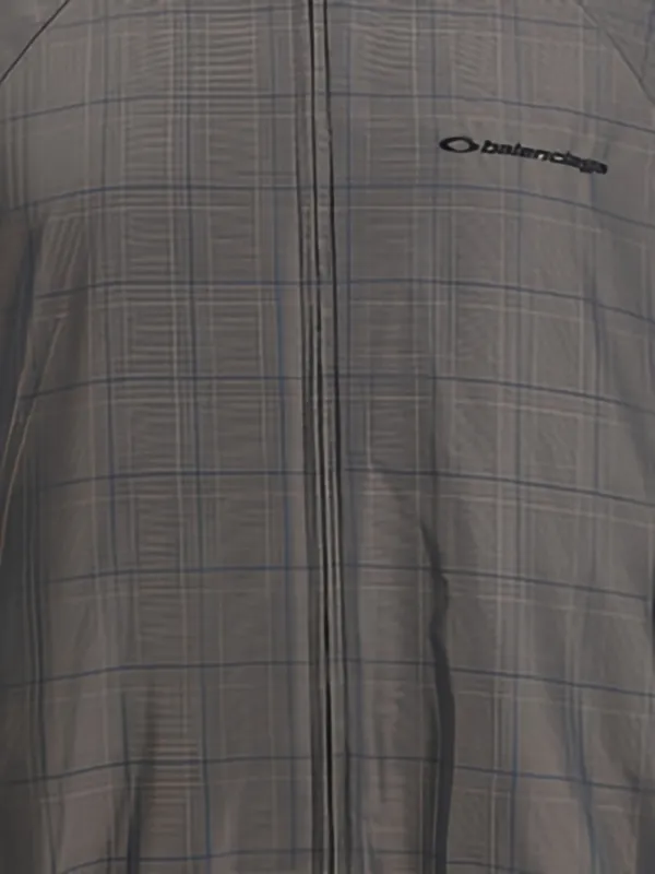 Balenciaga Checked zip-up Jacket | Grey | FARFETCH