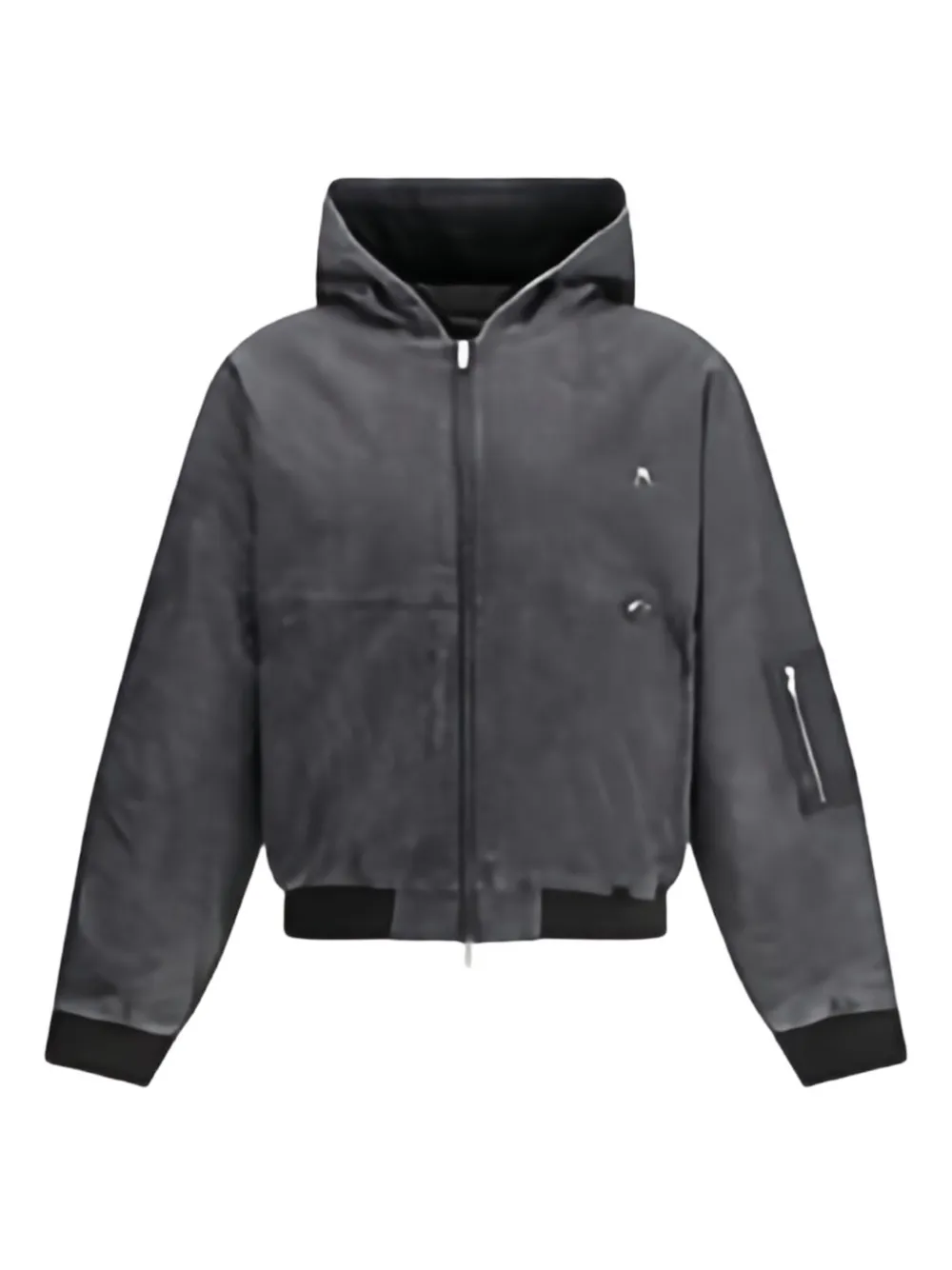 Represent Hooded Bomber Washed In Gray