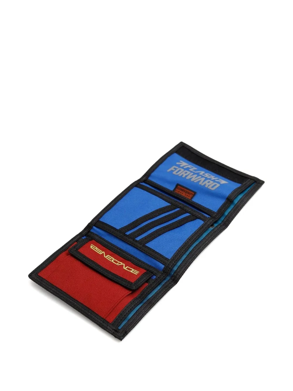 Martine Rose Portemonnee met tekst-reliëf Blauw