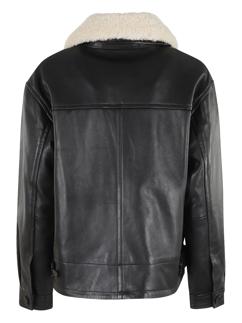 Seventy shearling-collar leather jacket | Leather Jackets | Image 2