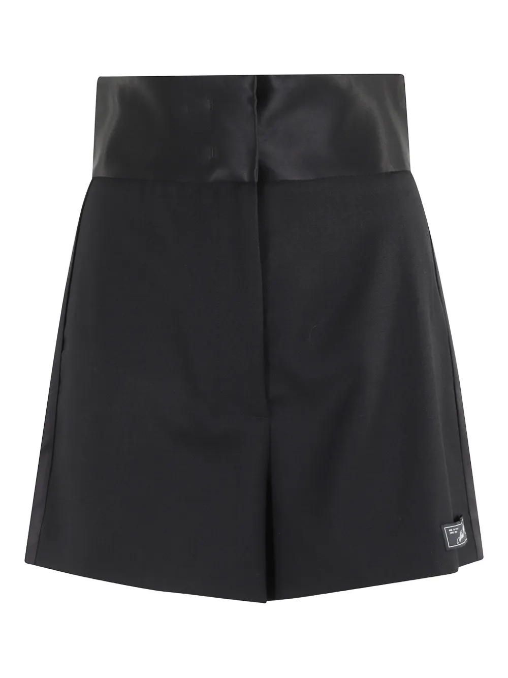 Erika Cavallini Wool Blend Shorts In Black