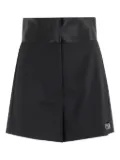 Erika Cavallini wool blend shorts - Black