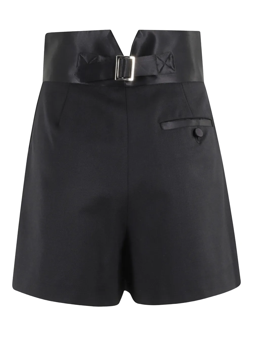 Erika Cavallini Wool Blend Shorts In Black