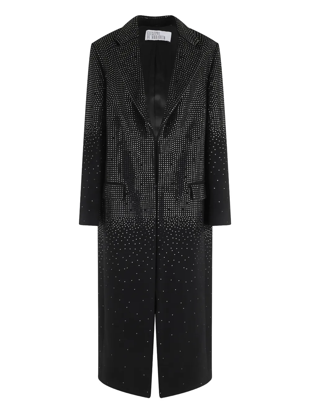 Giuseppe Di Morabito Crystal-embellished Coat In Black