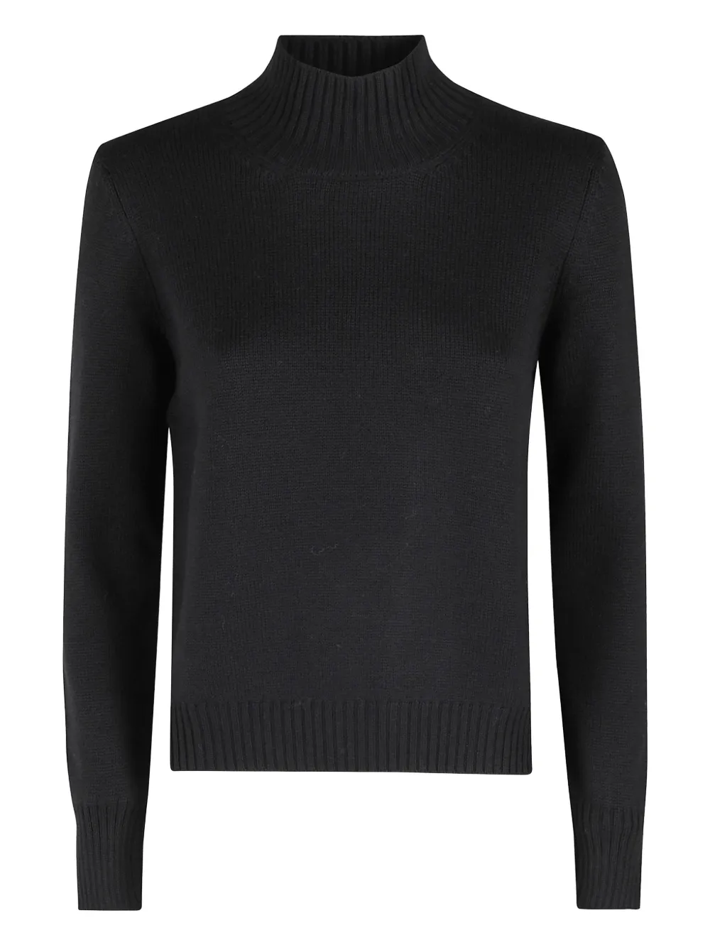 Gran Sasso Funnel-neck Sweater In Black