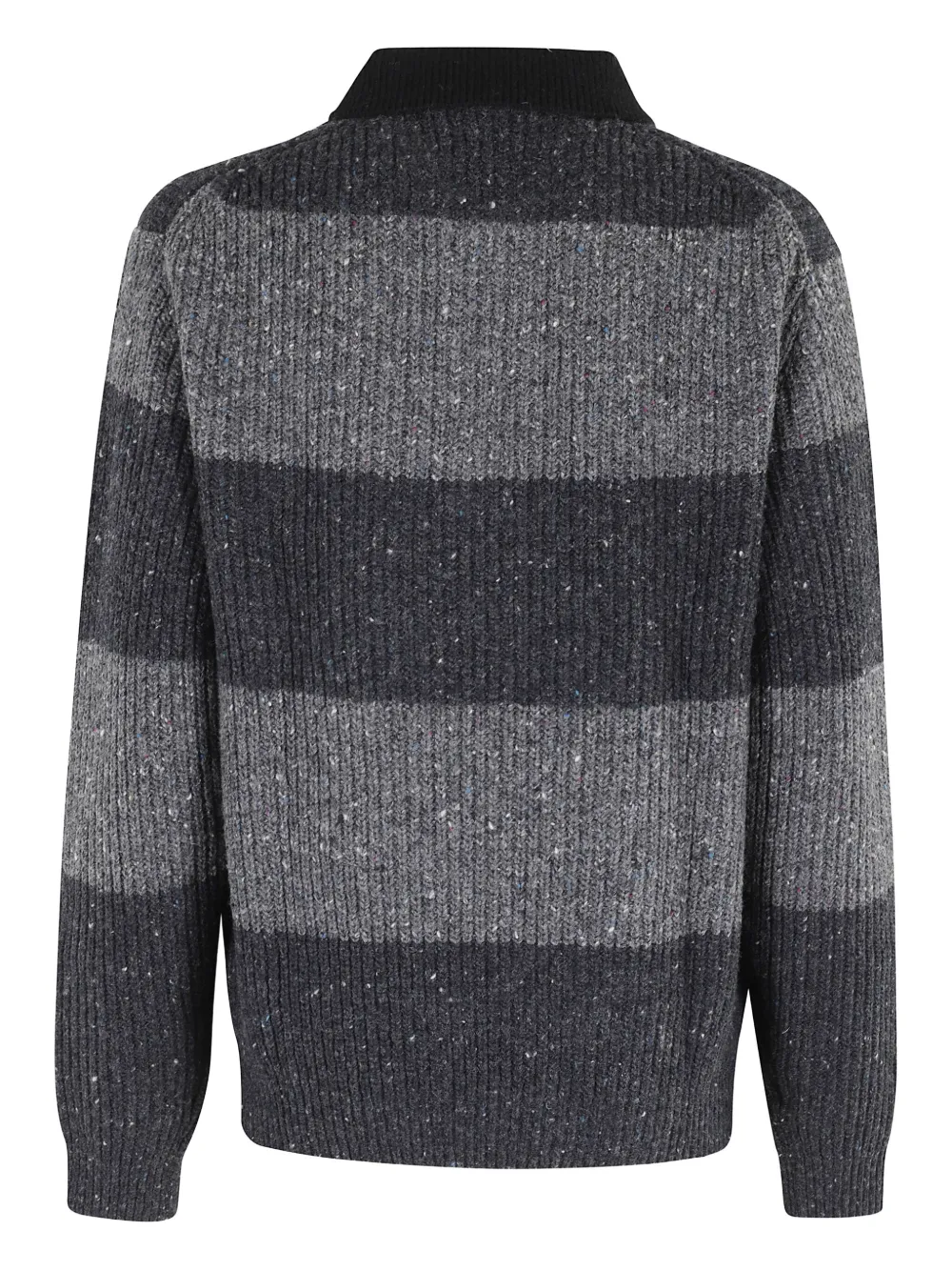 DUNST Chunky Rugby striped polo-collar sweater | Knitted Sweaters | Image 2