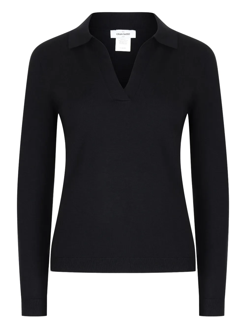 Gran Sasso suéter con cuello en V | negro | Image 1