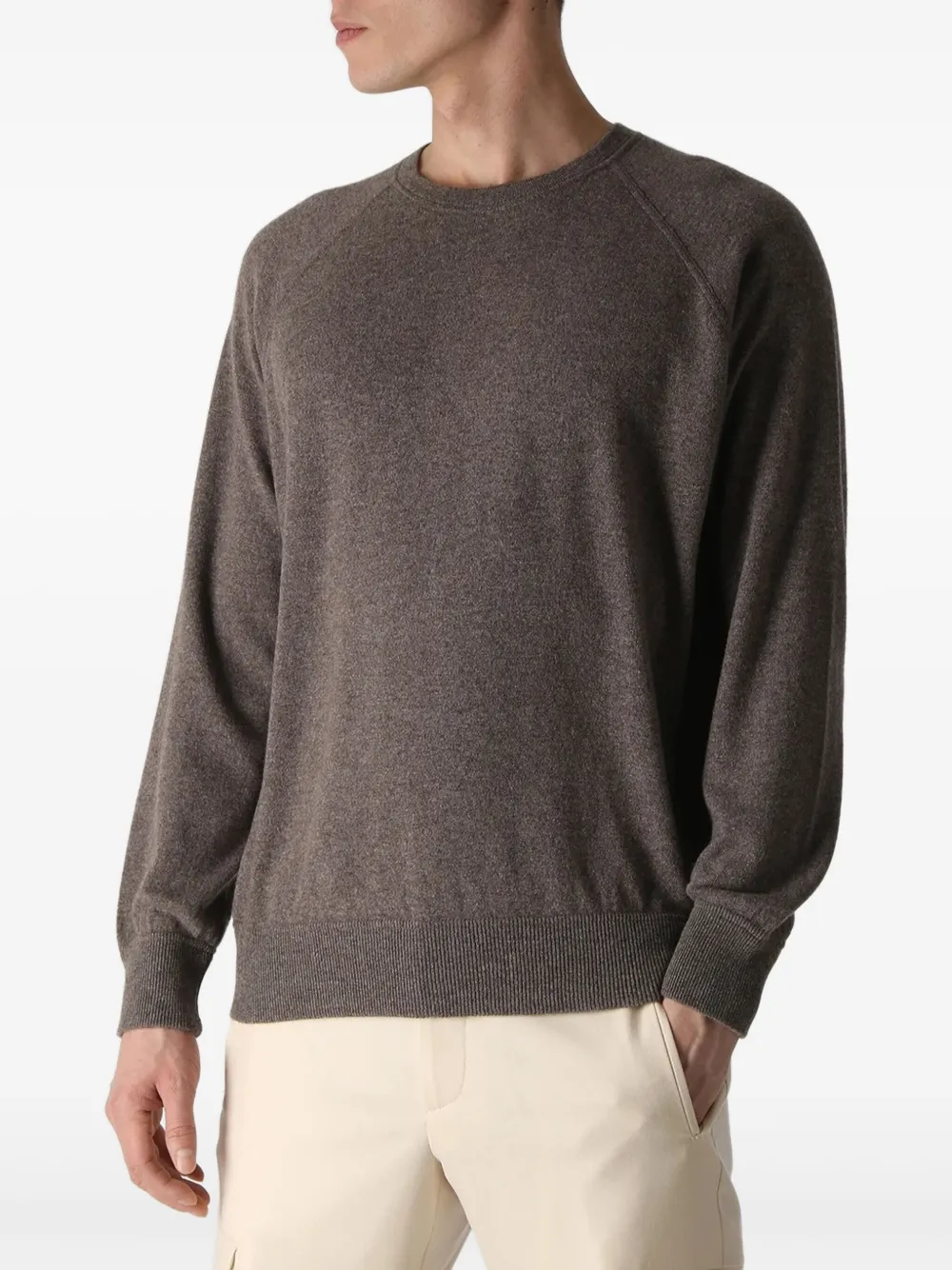 Gran Sasso Sweater met ronde hals Bruin
