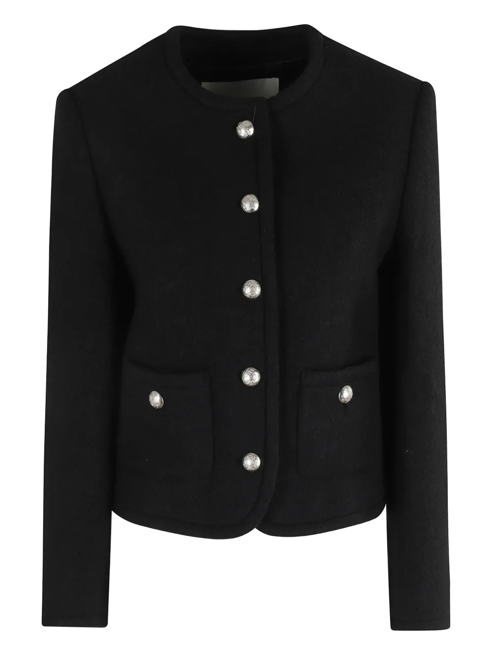 DUNST tweed button-fastening jacket | Black | Image 1