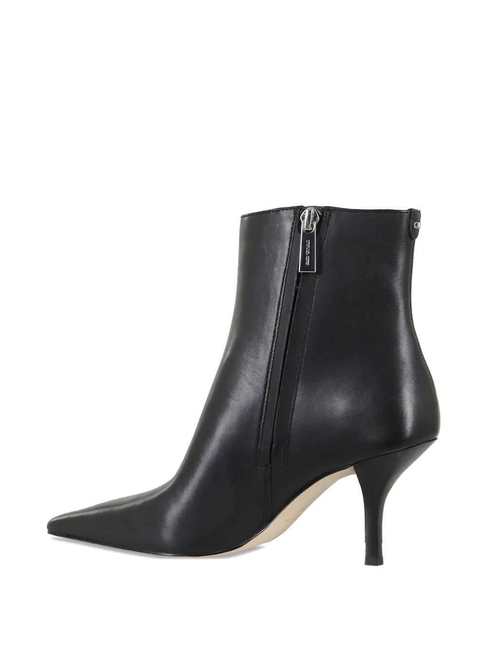 Michael Michael Kors Pointed-toe Leather Boots In Black