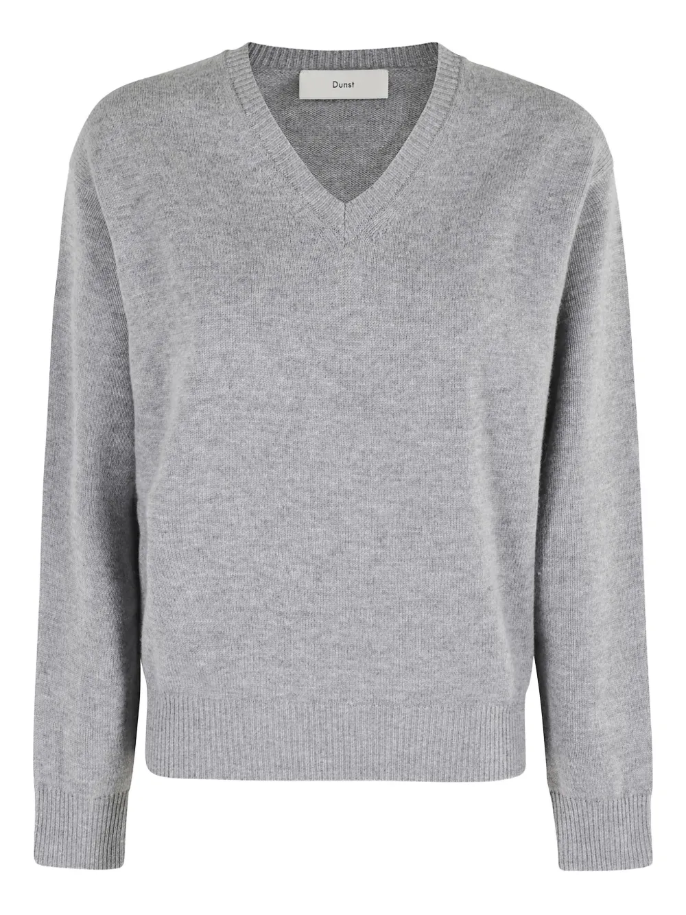 DUNST V-neck long-sleeve sweater | Grey | Image 1