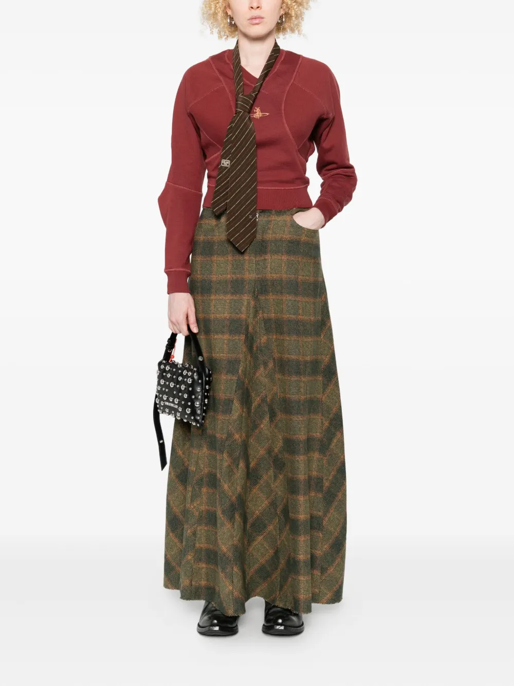 Vivienne Westwood Orb-embroidered V-neck sweater | Knitted Sweaters | Image 2