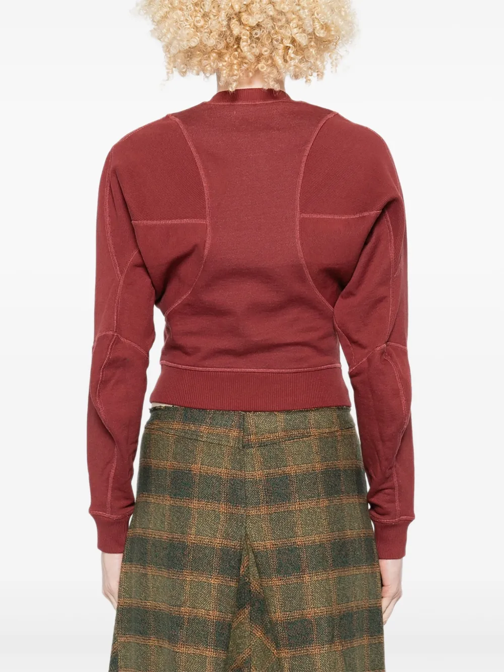 Vivienne Westwood Trui met V-hals en Orb-borduurwerk Rood