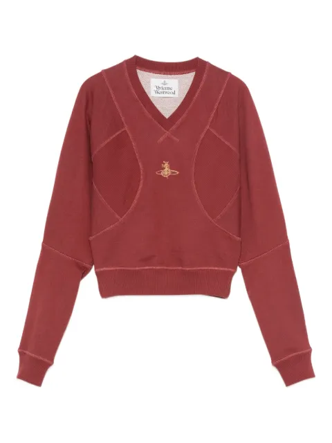 Vivienne Westwood Orb-embroidered V-neck sweater