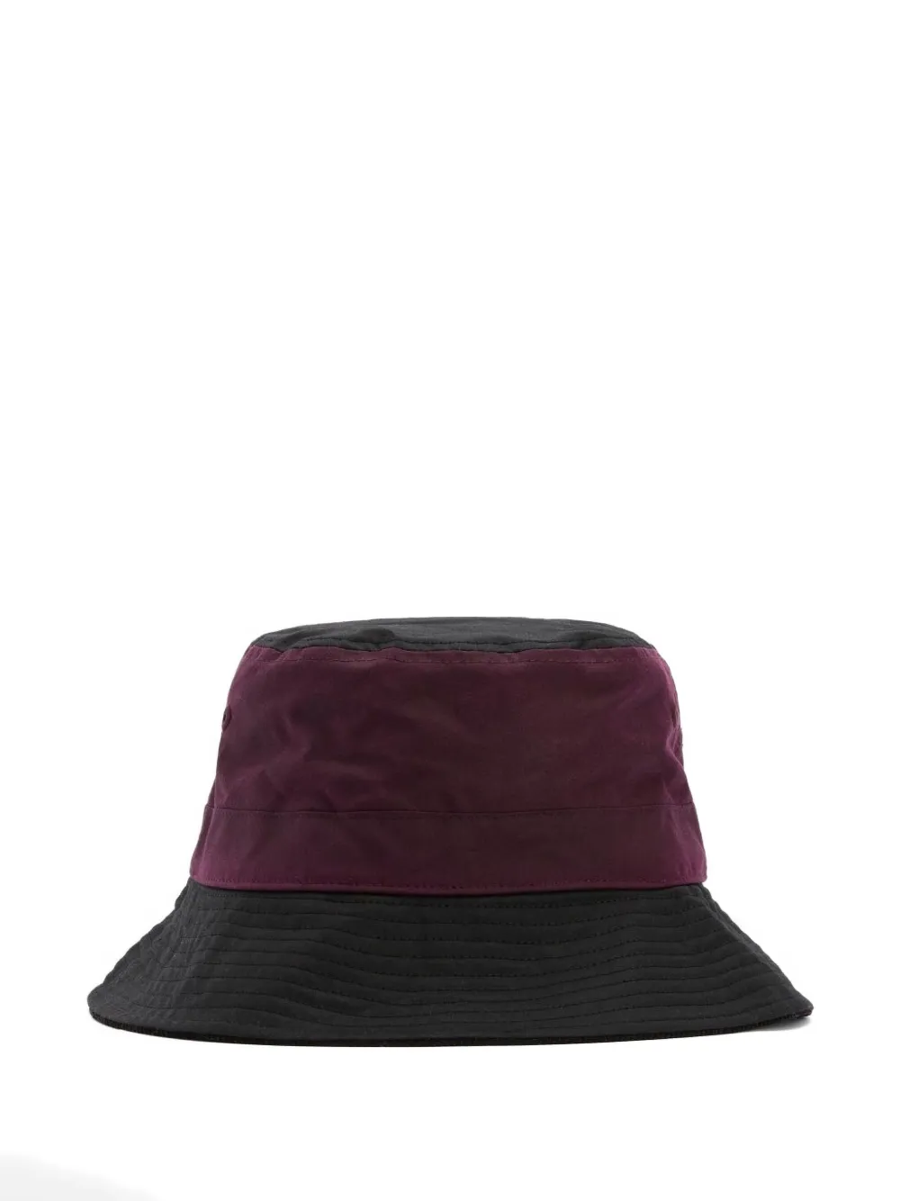 Barbour Two-tone Bucket Hat In Burgundy