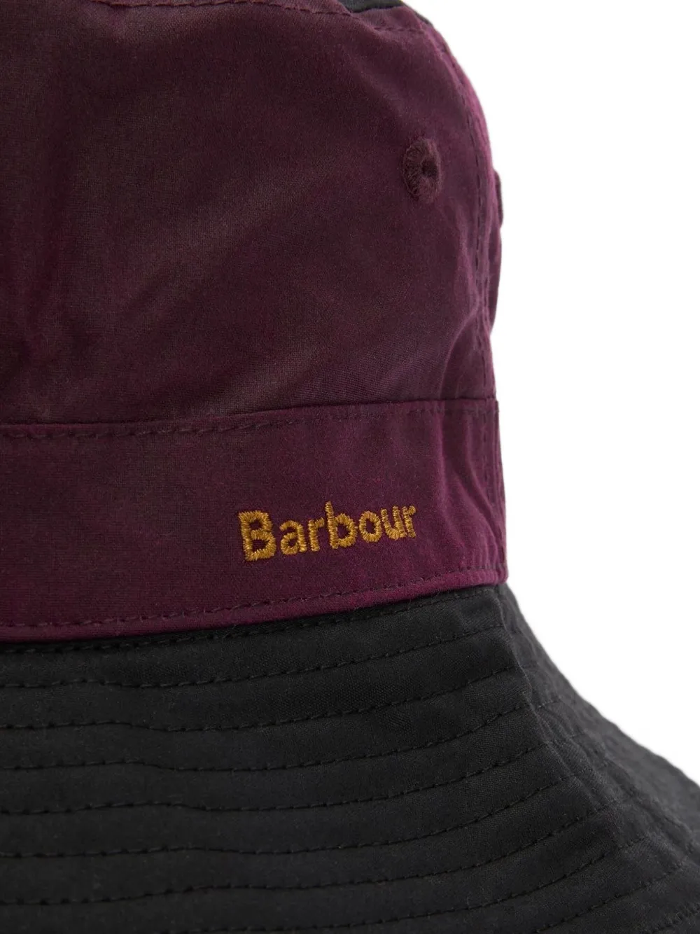 Barbour Two-tone Bucket Hat In Burgundy