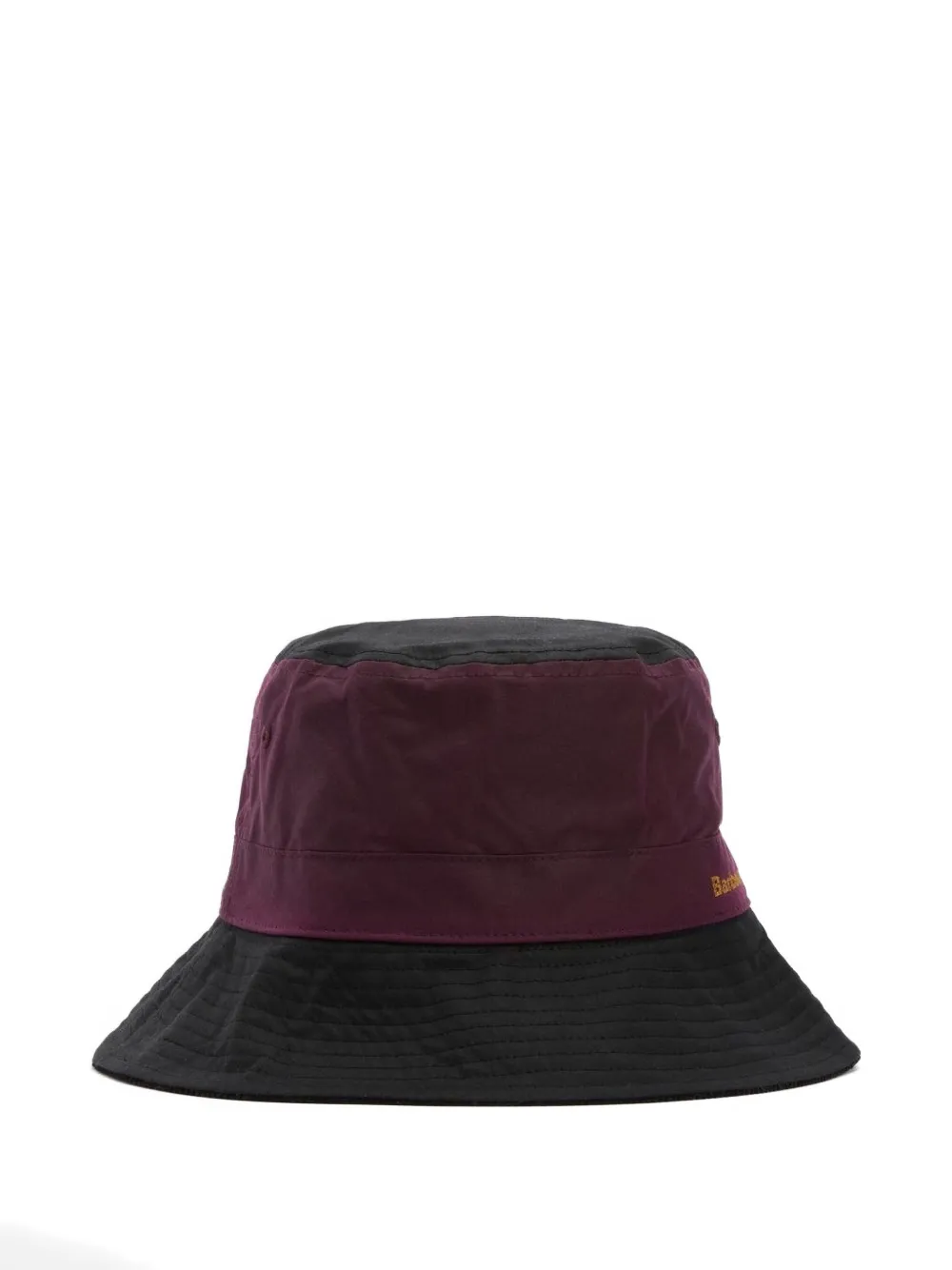Barbour Two-tone Bucket Hat In Burgundy