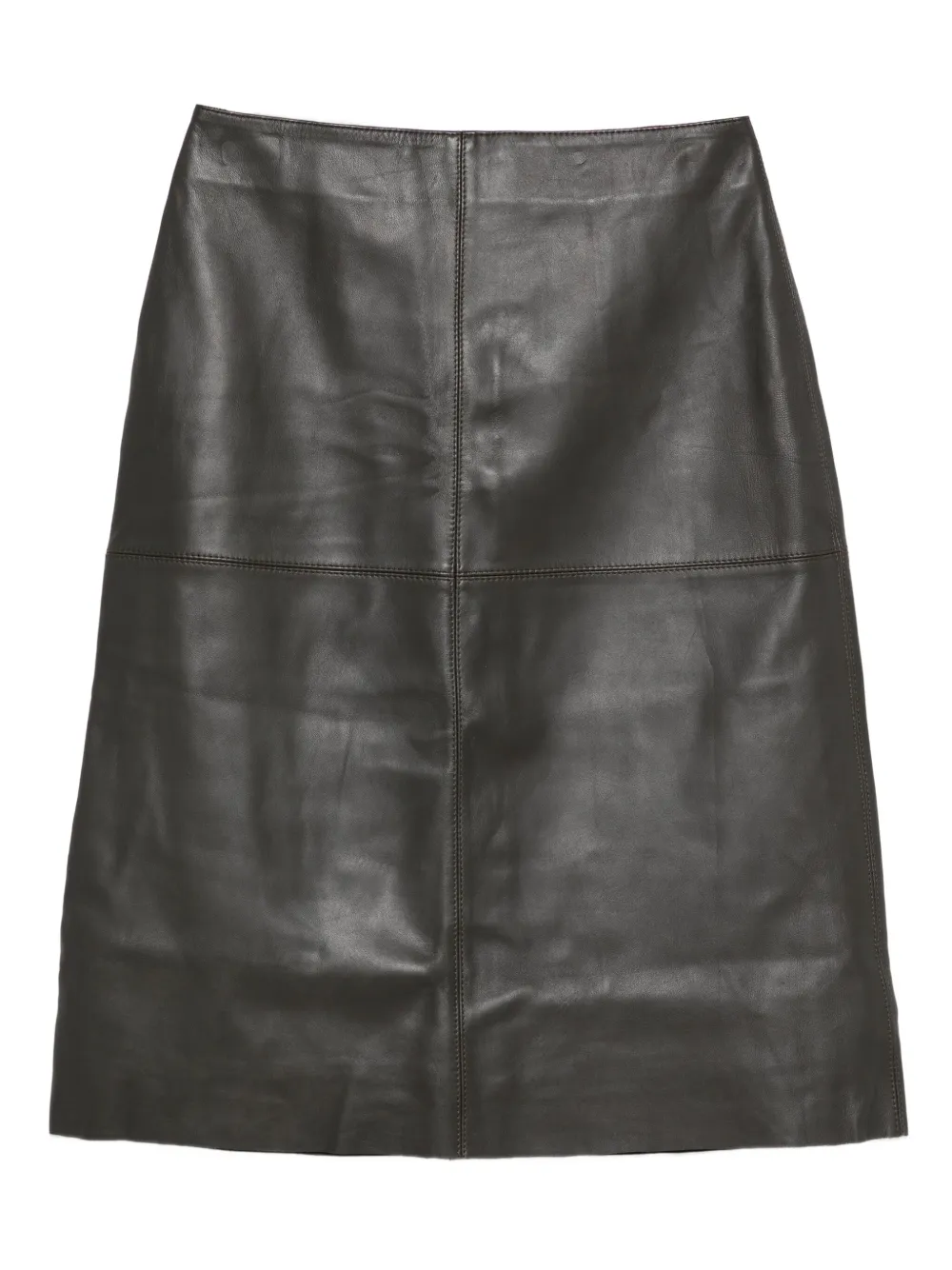 Soeur leather A-line skirt | Brown | Image 1
