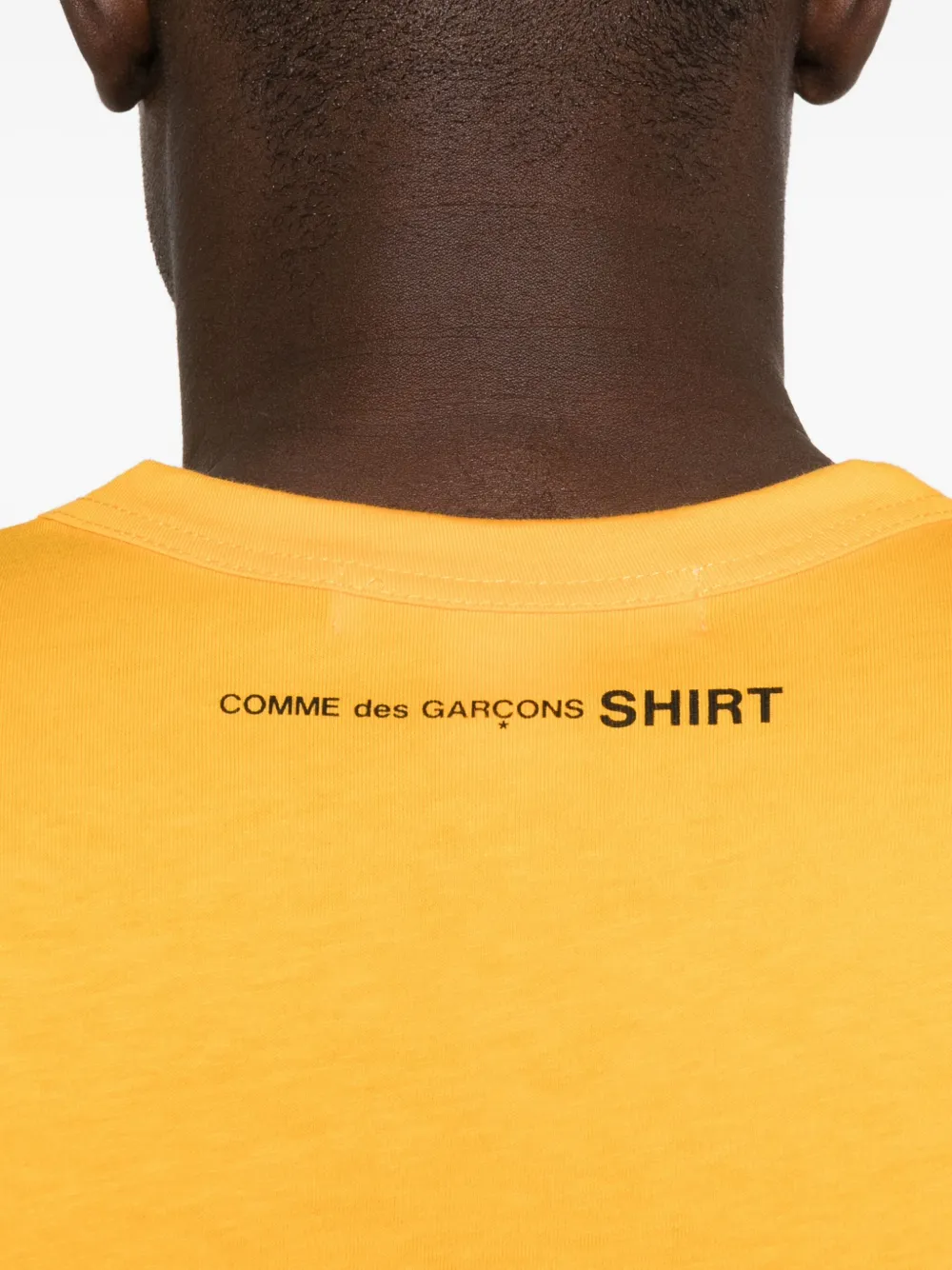 Comme Des Garçons Shirt T-shirt met ronde hals Geel