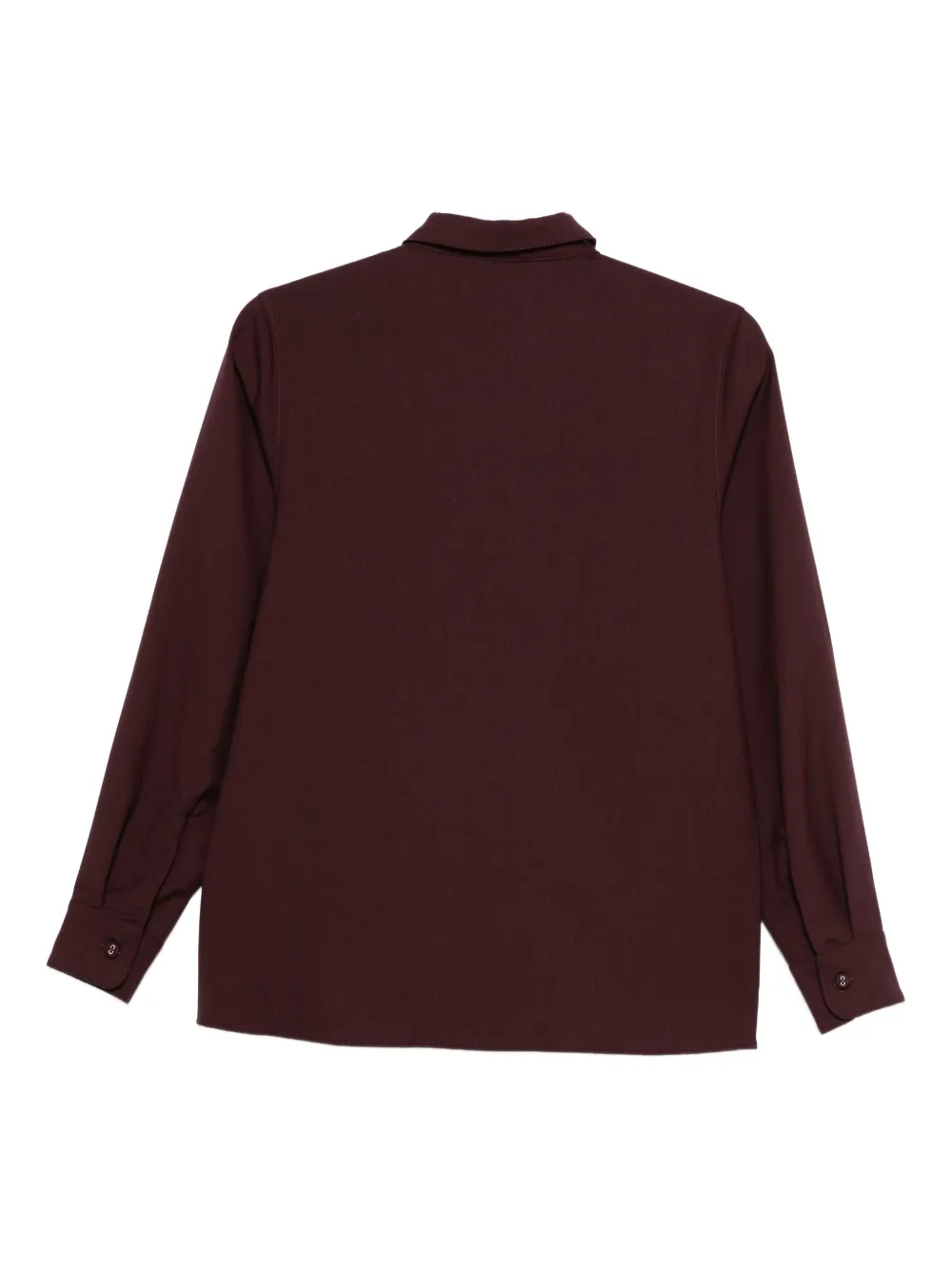 Officine Generale Button-down blouse met dubbele zak - Rood