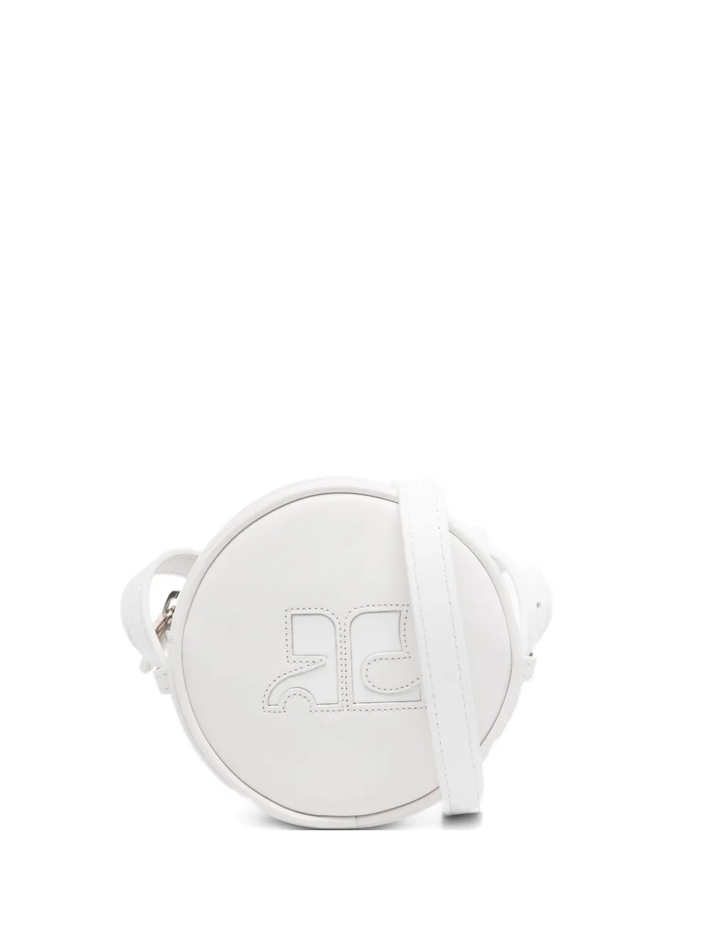 Courrèges logo-embossed tote bag | White | Image 1