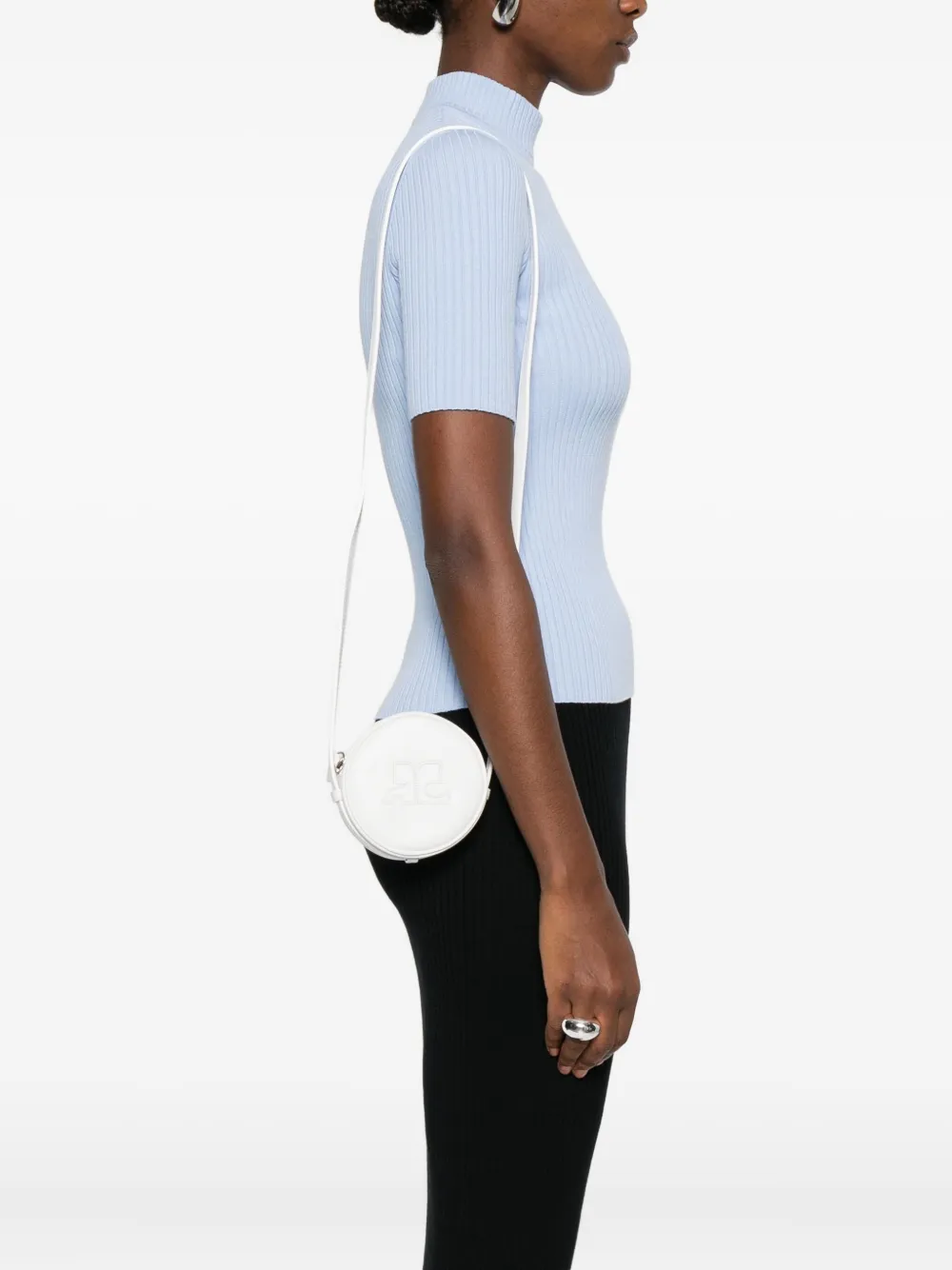 Courrèges logo-embossed tote bag | Image 2