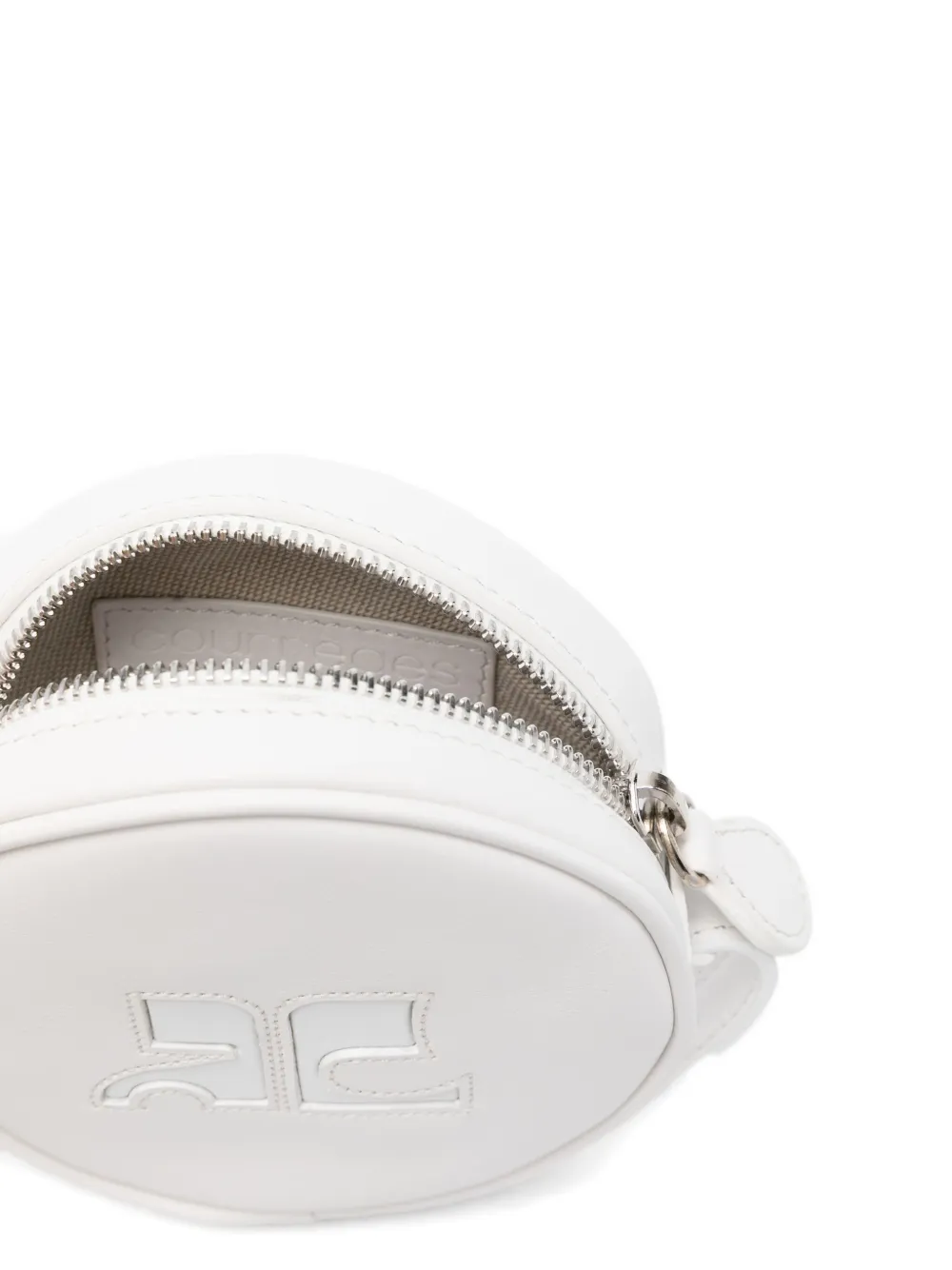 Courrèges Shopper met logo-reliëf Wit