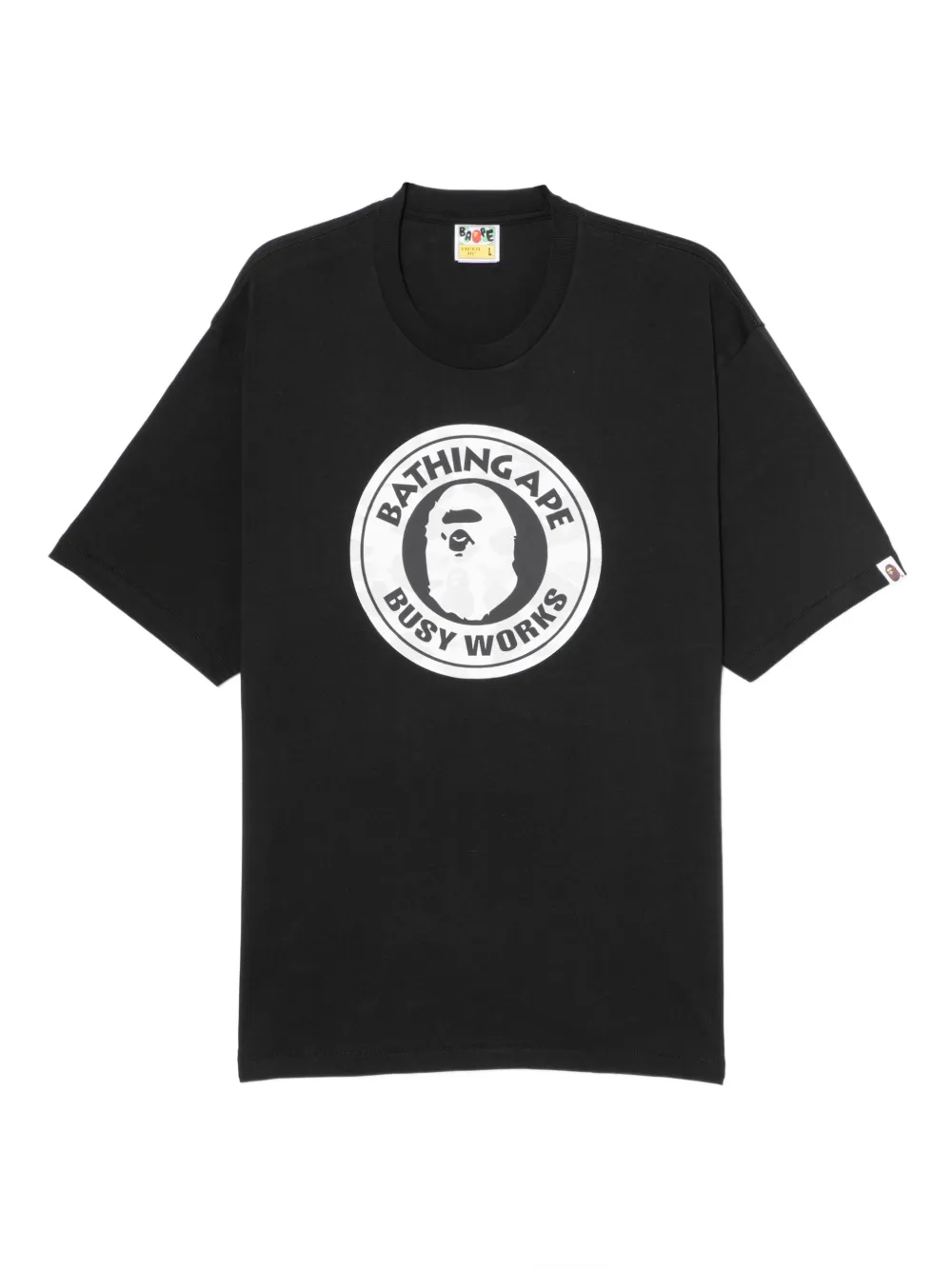 A BATHING APE® logo-printed T-shirt | Black | Image 1