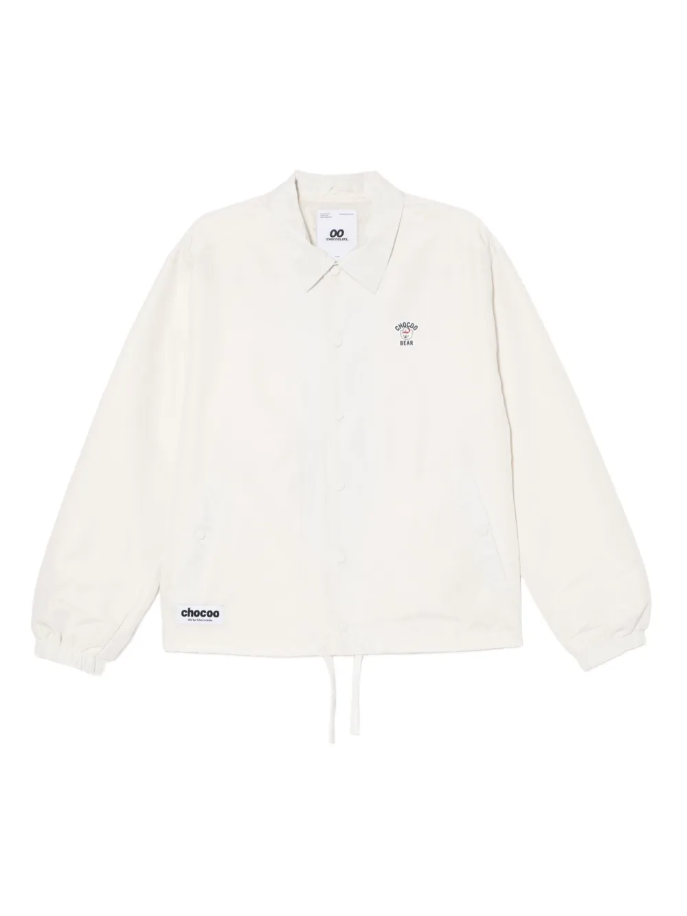 CHOCOOLATE logo-patched shirt jacket | White | Image 1