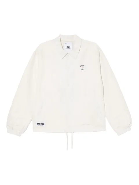 CHOCOOLATE logo-patched shirt jacket
