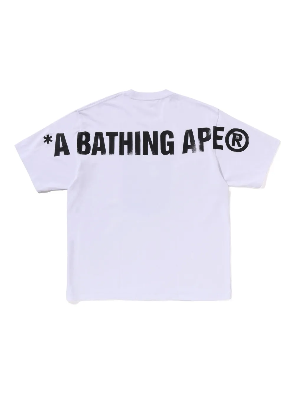 A Bathing Ape Logo-print T-shirt In White