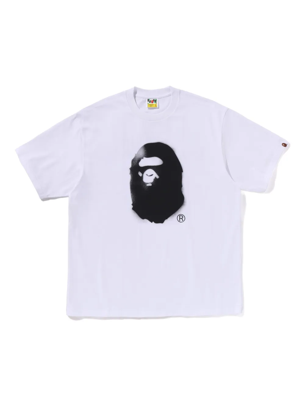 A Bathing Ape Logo-print T-shirt In White