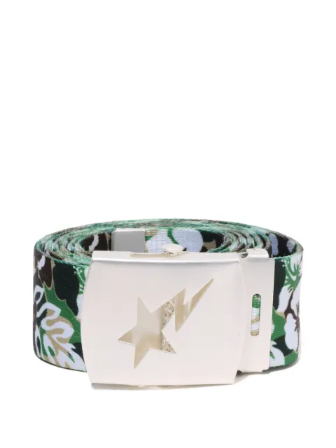 A BATHING APE® floral-print belt