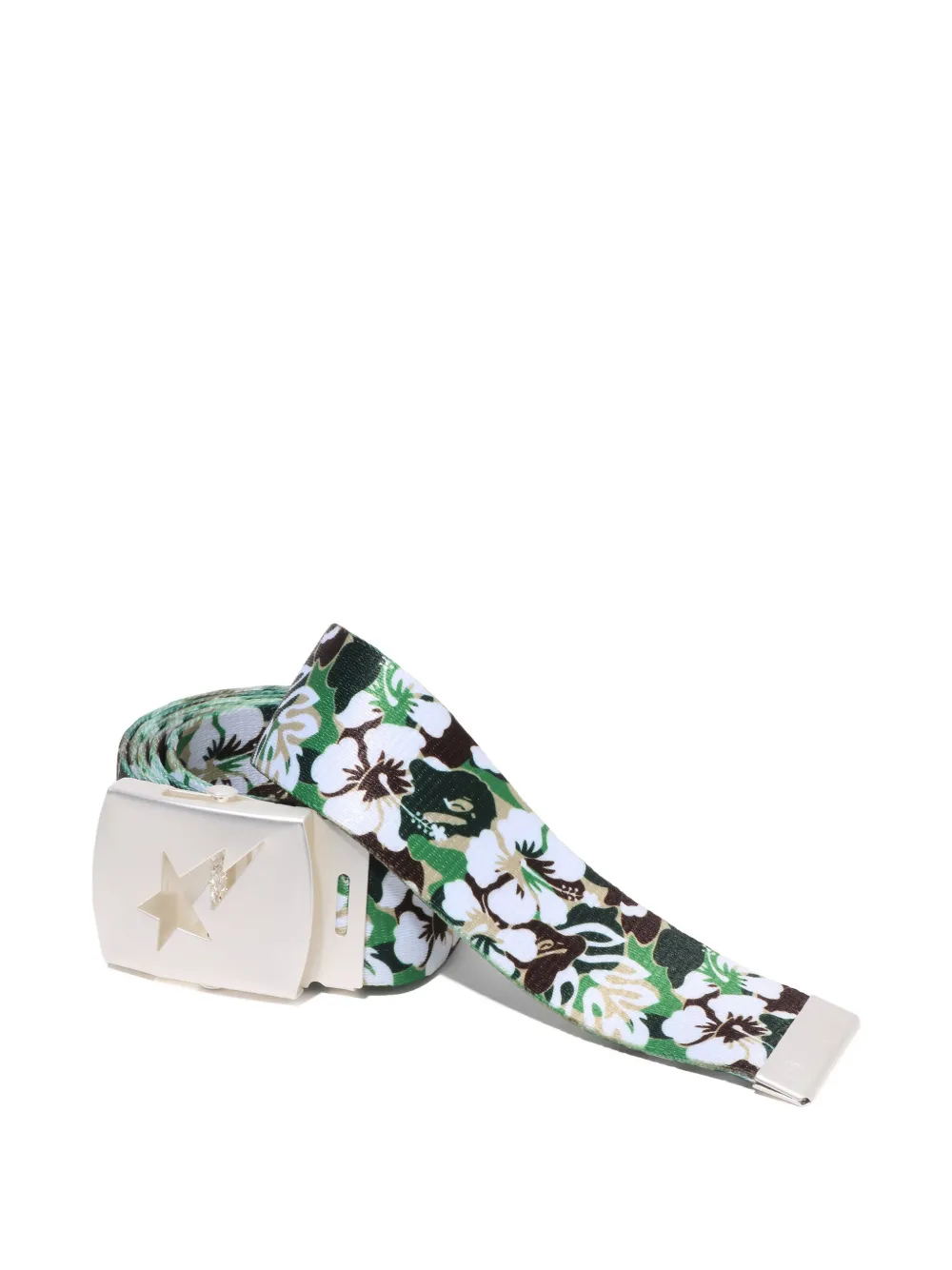 A BATHING APE Riem met bloemenprint - Groen