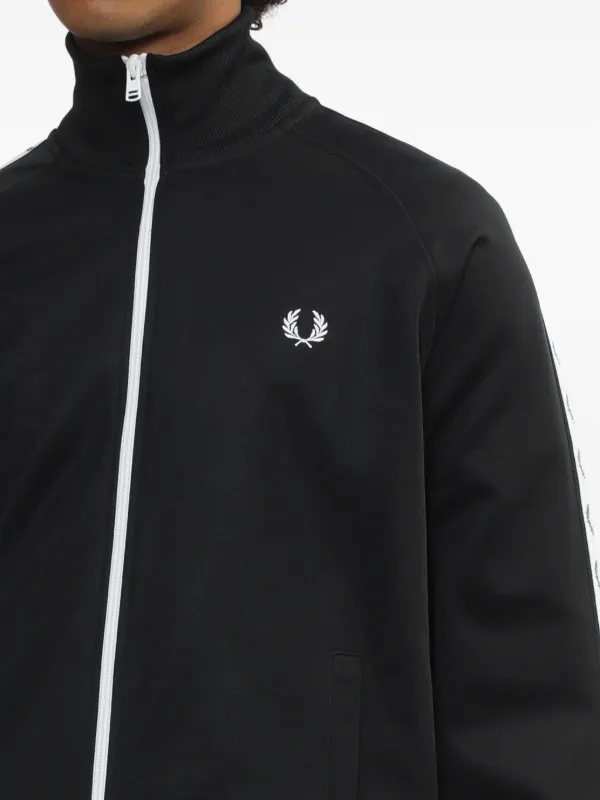 Fred Perry logo-tape Track Jacket | Black | FARFETCH