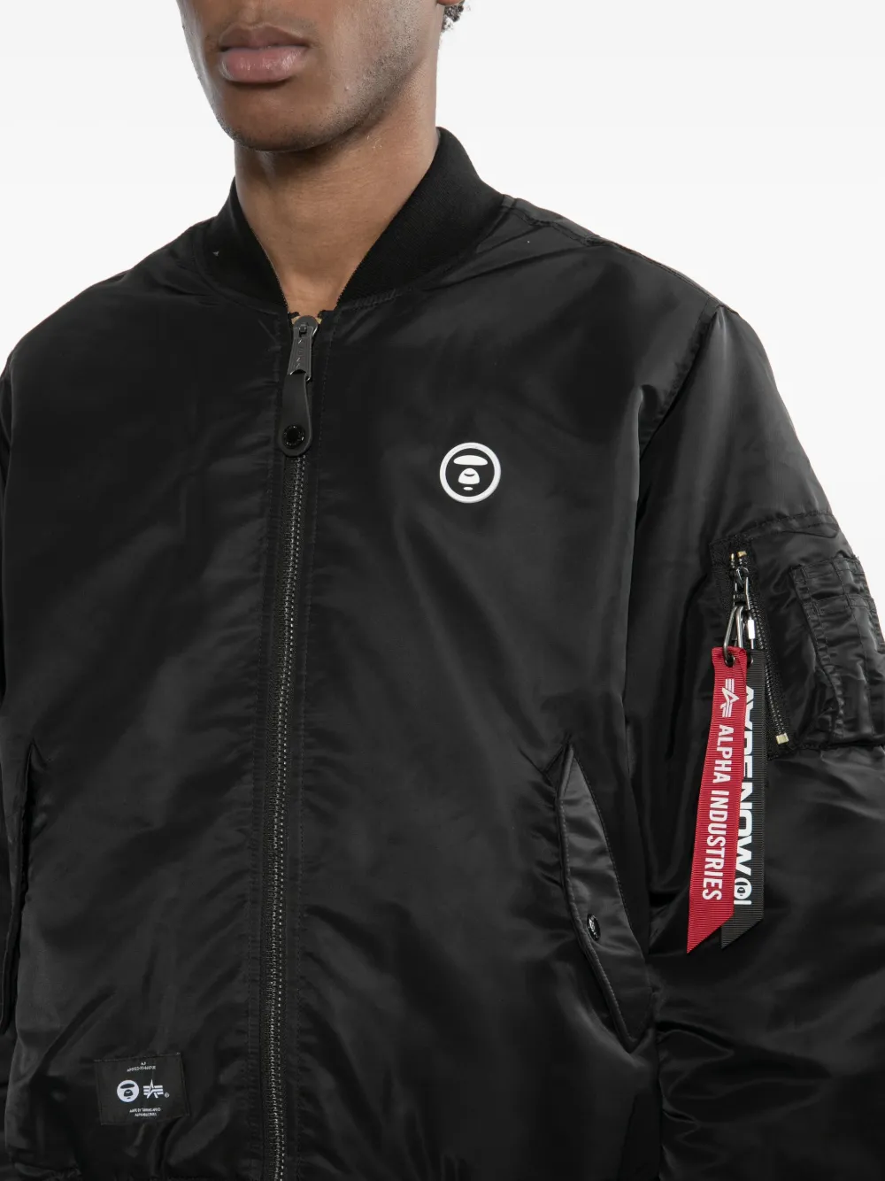 Aape By A Bathing Ape Moonface Jacket In Black