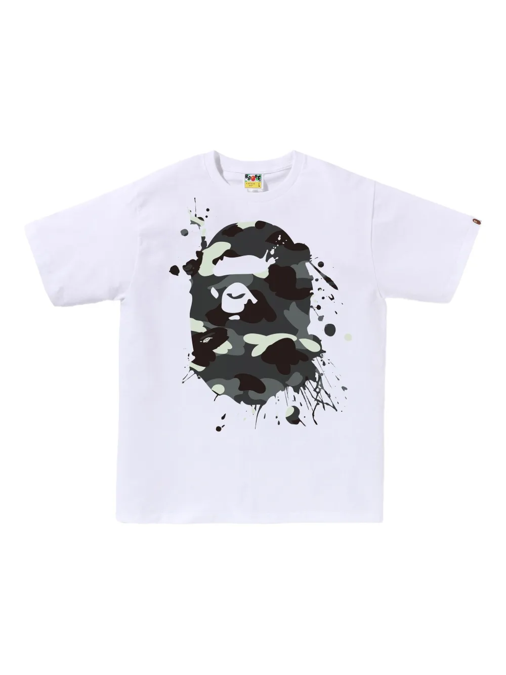 A Bathing Ape Logo-print T-shirt In White