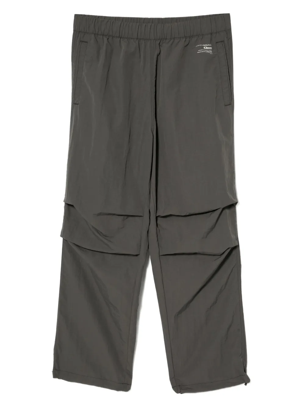 Chocoolate Loged Drawstring Trousers In Gray